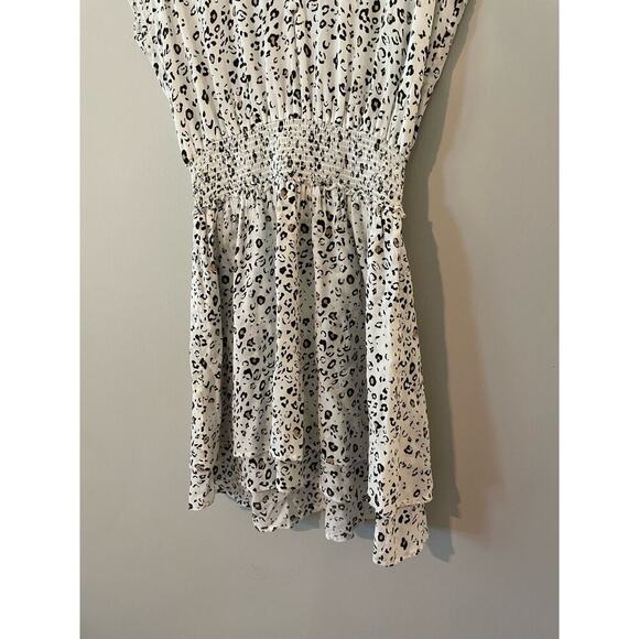Rails Karla Cheetah Leopard Animal Print Smocked Waist Dress XS - Picture 4 of 7